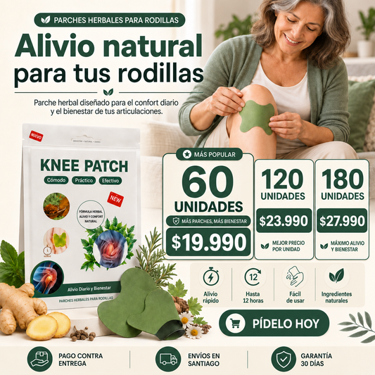 AlivioNatural™ – Parches Naturales para el Dolor (60/120/180 UNIDADES / MEGAOFERTA)